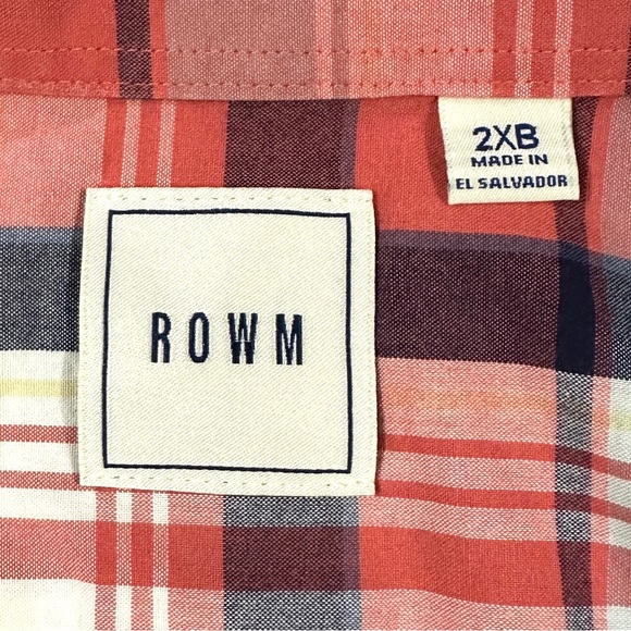 ROWM Plaid Button Down Shirt - Picture 4 of 5